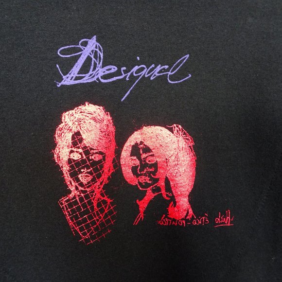 Desigual Black Graphic Embroidered Artsy Dress - Picture 6 of 10